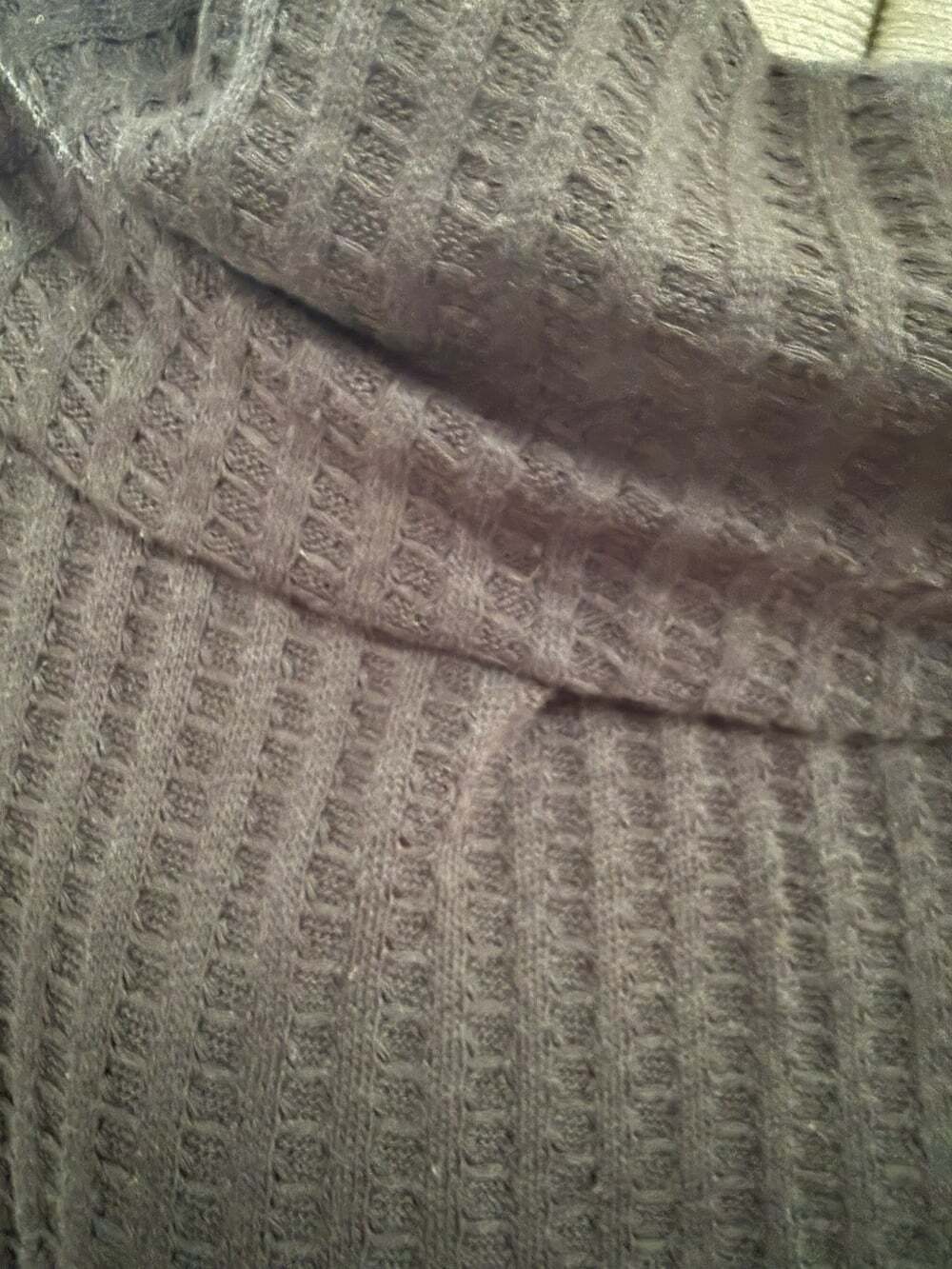 Free People Juicy Black Ribbed Knit Cowl Neck Tunic Top. NWT Small Oversized - Picture 8 of 15